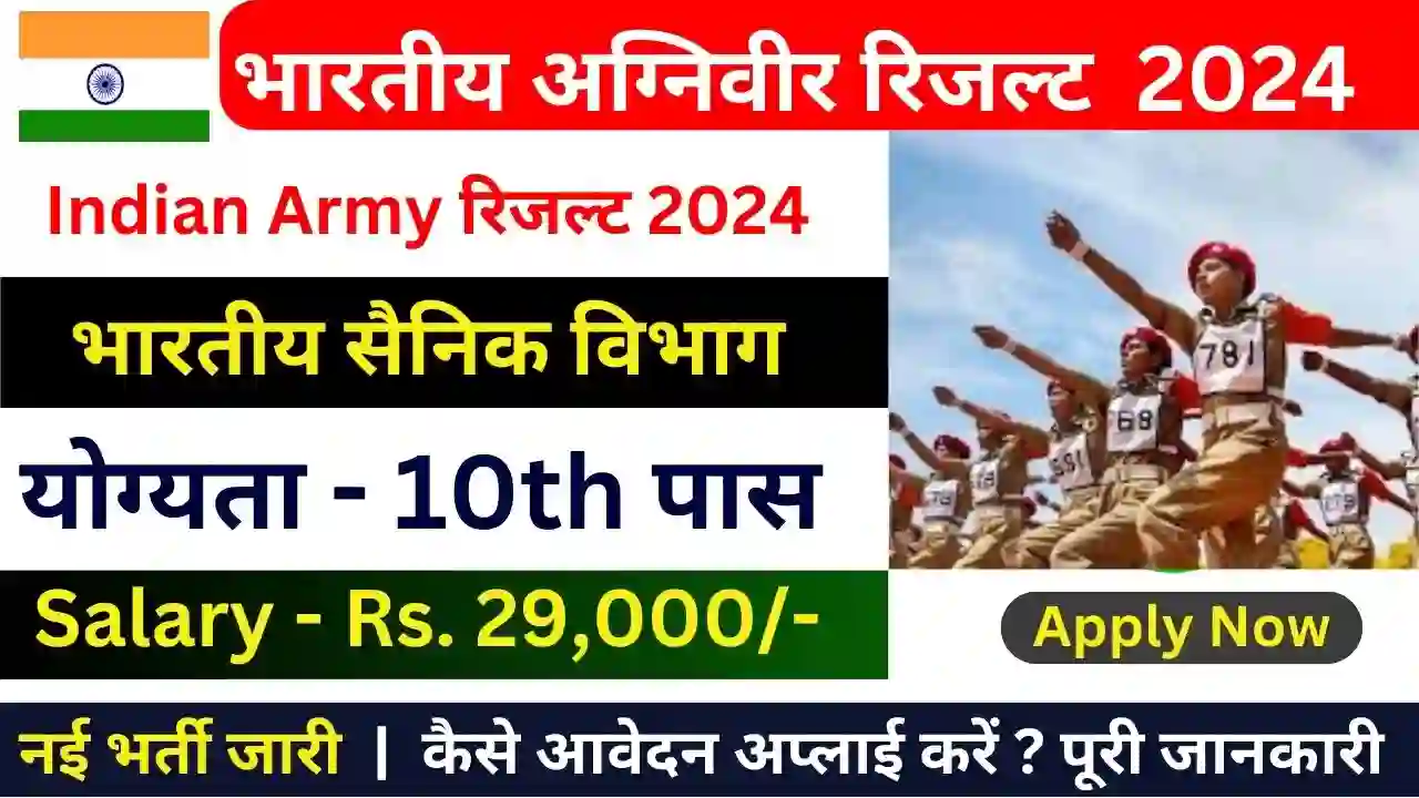 Army Agniveer New Result Jari