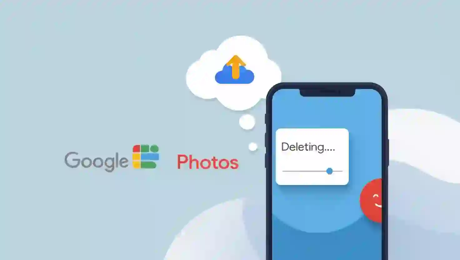 Google photos backup and delete from phone